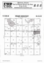 Grant Township, Grass Lake, Bisek Lake, Lidgerwood, Swan Lake, Wahl Lake, Directory Map, Richland County 2007